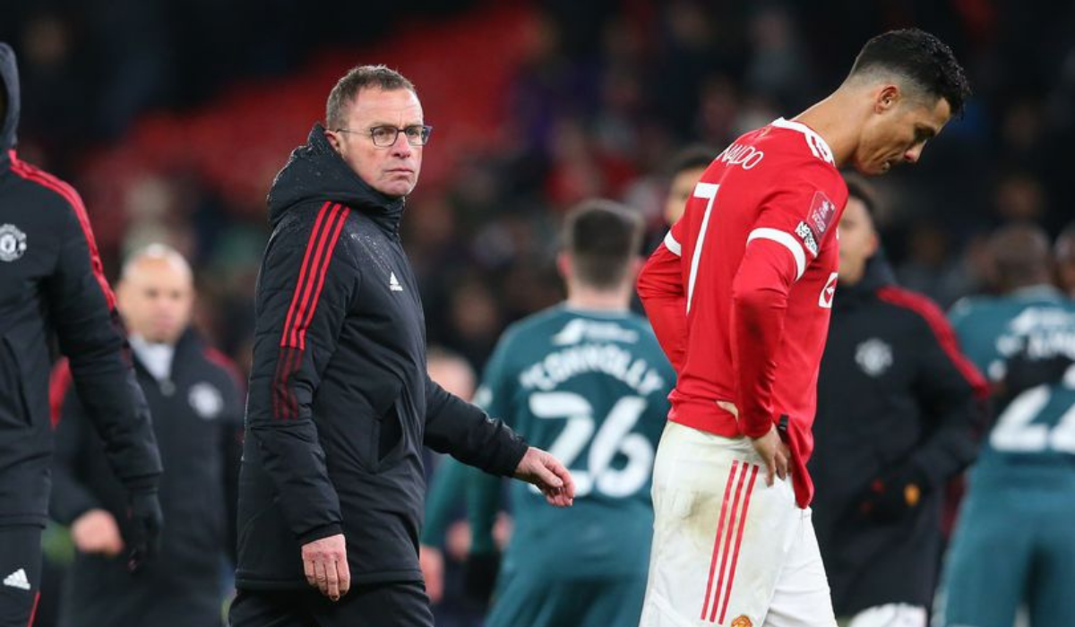Manchester United interim boss Ralf Rangnick says the club are improving on the pitch despite